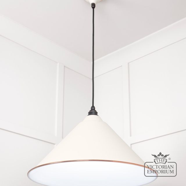 Hockliffe Pendant Light In Teasel And White Gloss Interior 49510te 2 L