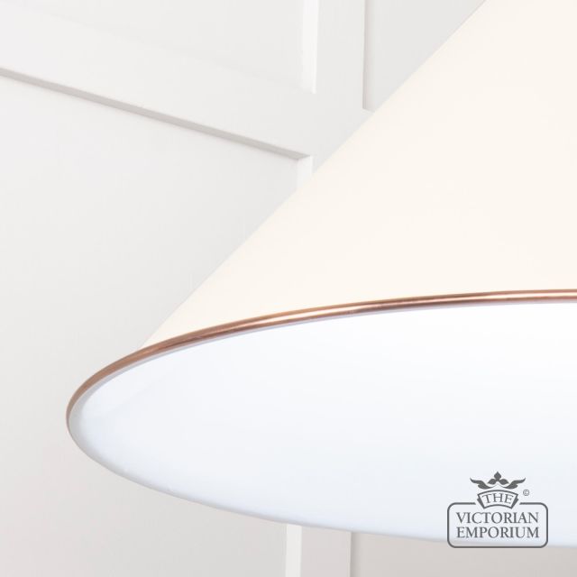 Hockliffe Pendant Light In Teasel And White Gloss Interior 49510te 4 L