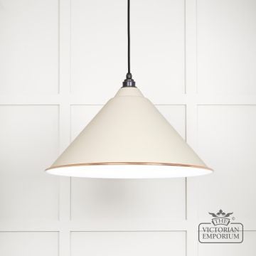 Hockliffe Pendant Light In Teasel And White Gloss Interior 49510te Main L