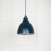 Brindle pendant light in Dusk with hammered nickel interior 49511du 1 l
