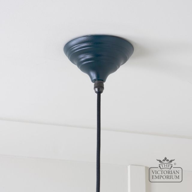 Brindle Pendant Light In Dusk With Hammered Nickel Interior 49511du 5 L