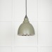 Brindle pendant light in Tump with hammered nickel interior 49511tu 1 l