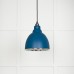 Brindle pendant light in Upstream with hammered nickel interior 49511u 1 l