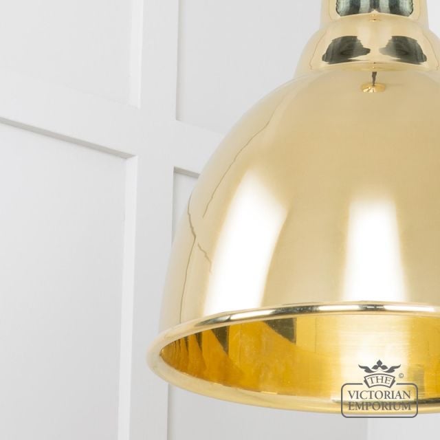 Brindle Pendant Light In Smooth Brass Finish 49518 4 L