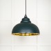 Harlow pendant light in hammered brass with painted Dingle exterior 49521di 1 l