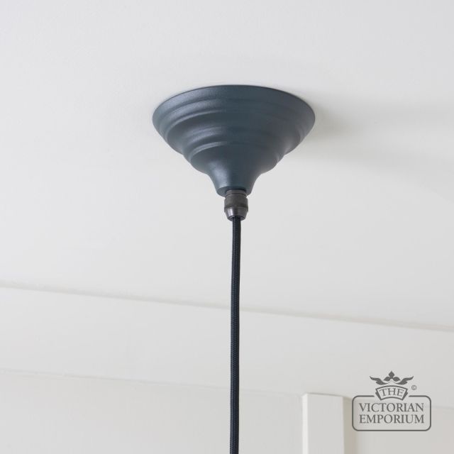 Harlow Pendant Light In Hammered Brass With Painted Soot Exterior 49521so 5 L