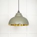 Harlow pendant light in smooth brass with painted Tump exterior 49522tu 1 l