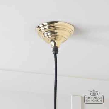 Hockliffe Pendant Light In Hammered Brass 49523 5 L