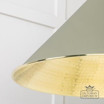 Hockliffe Pendant Light In Tump And Hammered Brass 49523tu 4 L