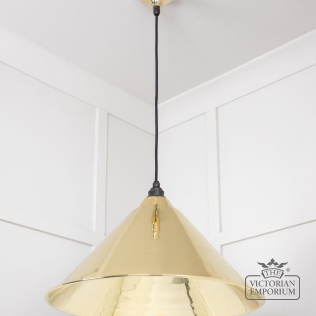 Hockliffe Pendant Light In Smooth Brass 49524 2 L