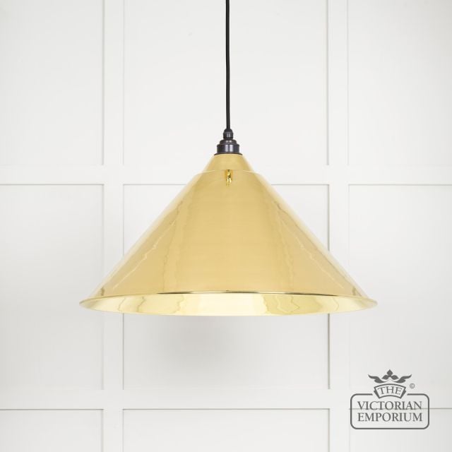 Hockliffe Pendant Light In Smooth Brass 49524 Main L