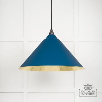 Hockliffe pendant light in Upstream and Smooth Brass