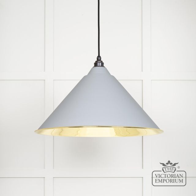 Hockliffe Pendant Light In Birch And Smooth Brass 49524bi Main L