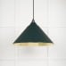Hockliffe pendant light in Dingle and Smooth Brass 49524di 1 l