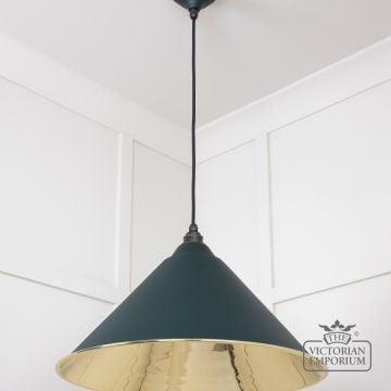 Hockliffe Pendant Light In Dingle And Smooth Brass 49524di 3 L