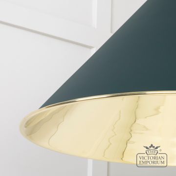 Hockliffe Pendant Light In Dingle And Smooth Brass 49524di 4 L