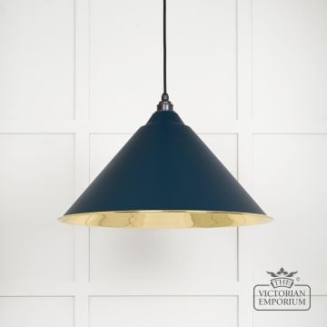 Hockliffe Pendant Light In Dusk And Smooth Brass 49524du 1 L