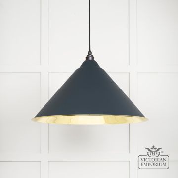 Hockliffe Pendant Light In Soot And Smooth Brass 49524so Main L