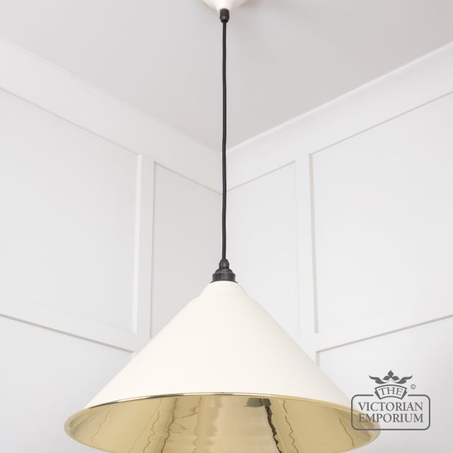 Hockliffe Pendant In Teasel And Smooth Brass 49524te 3 L