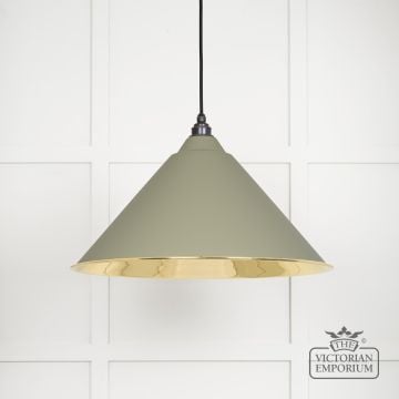 Hockliffe Pendant Light In Tump And Smooth Brass 49524tu 1 L
