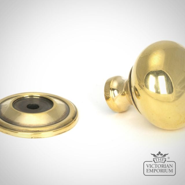 Aged Brass Mushroom Cabinet Knob 46723 1 L