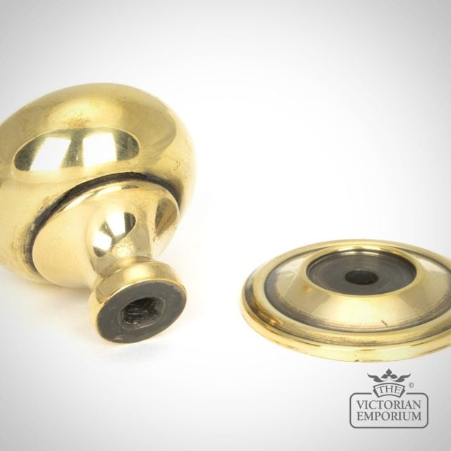 Aged Brass Mushroom Cabinet Knob 46723 2 L