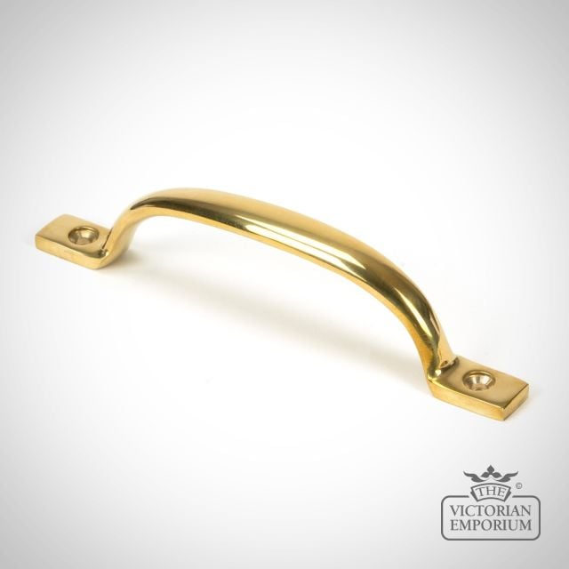 Polished Brass Slim Sash Window Pull 46959 Main L
