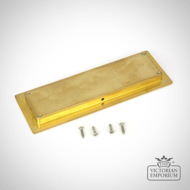Polished Brass Art Deco Rectangular Pull For Sliding Doors 47157 1 L