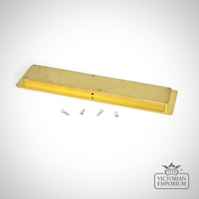 Polished Brass Art Deco Rectangular Pull For Sliding Doors 47158 1 L