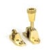Polished Brass Brompton Brighton Fastener (Radiused) for Sash Windows 45942 main l