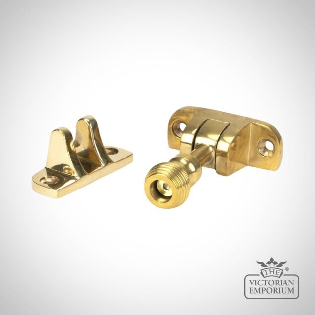 Polished Brass Beehive Brighton Fastener (radiused) For Sash Windows 45952 1 L