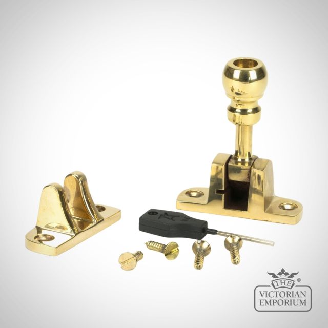 Polished Brass Beehive Mushroom Fastener (radiused) For Sash Windows 45957 2 L