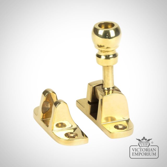 Polished Brass Beehive Mushroom Fastener (radiused) For Sash Windows 45957 Main L