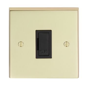 Unswitched fuse spur brass, chrome or satin chrome