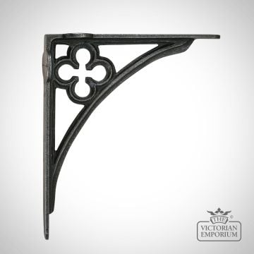 Shelf Bracket with Gothic Design in Antique Iron