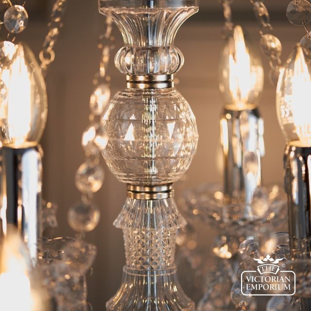 Clarence 12 Light Chandelier Crystal Chrome 98031 7