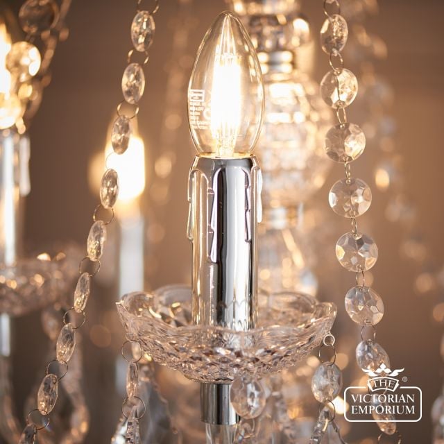 Clarence 12 Light Chandelier Crystal Chrome 98031 8