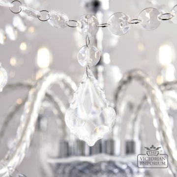 Clarence 8 Light Chandelier Crystal Chrome 55946 4