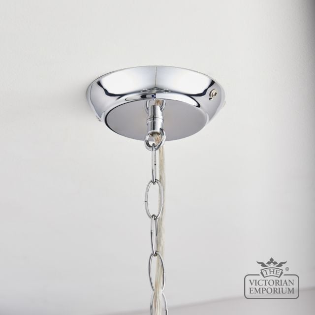 Clarence 8 Light Chandelier Crystal Chrome 55946 6