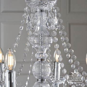 Clarence 8 Light Chandelier Crystal Chrome 55946 7