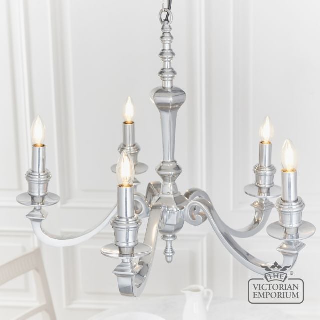 Finsbury Five Light Pendant In Chrome 73598 3