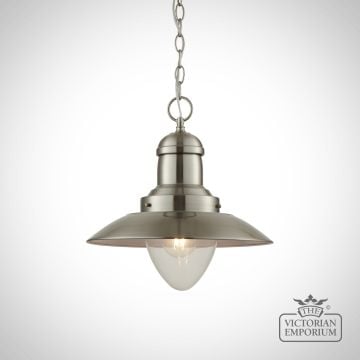 Mendip Ceiling Light In Satin Nickel And Glass