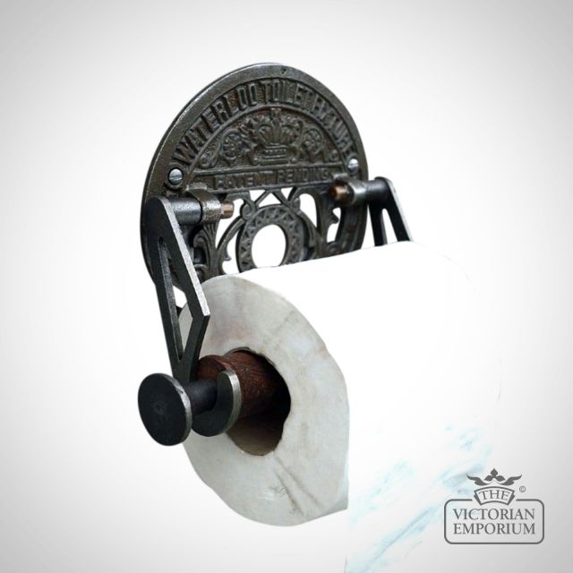 01.624w.ai.150  Toilet Roll Holder Waterloo Cast Antiron