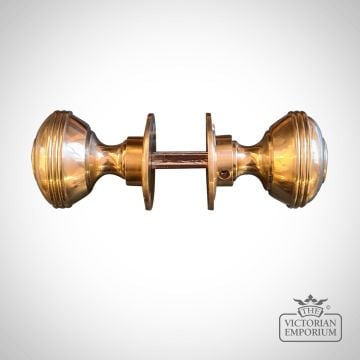 43.085a.sb.50  Door Knob Trophy Partial Rings Solid Brass 50mm(4)