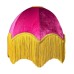 7 fringed lampshade-raspberry-rby01