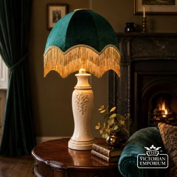Emerald Fringed Lamp Shade 127224
