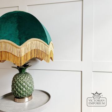 Fringed Lampshade Emerald Emd01