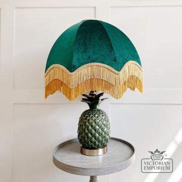 Fringed Lampshade Emerald Emd02