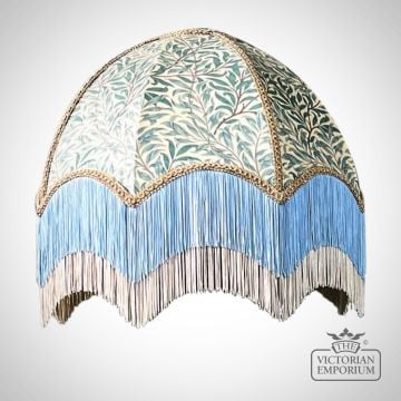 William Morris Boughs Domed Decorative Fringed Lamp Shade in a Choice of Sizes