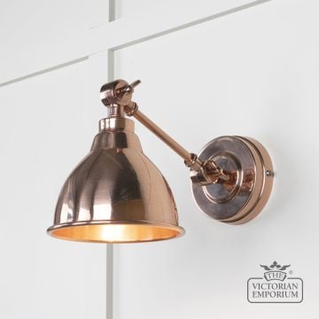 Brindle Wall Light In Smooth Copper 49714 Main S
